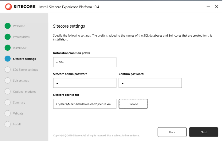 Add sitecore certificate