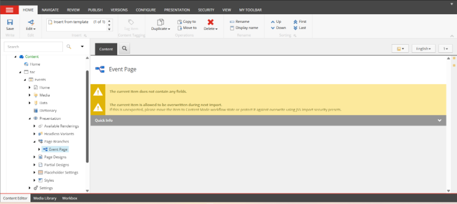 Sitecore New Branch-2