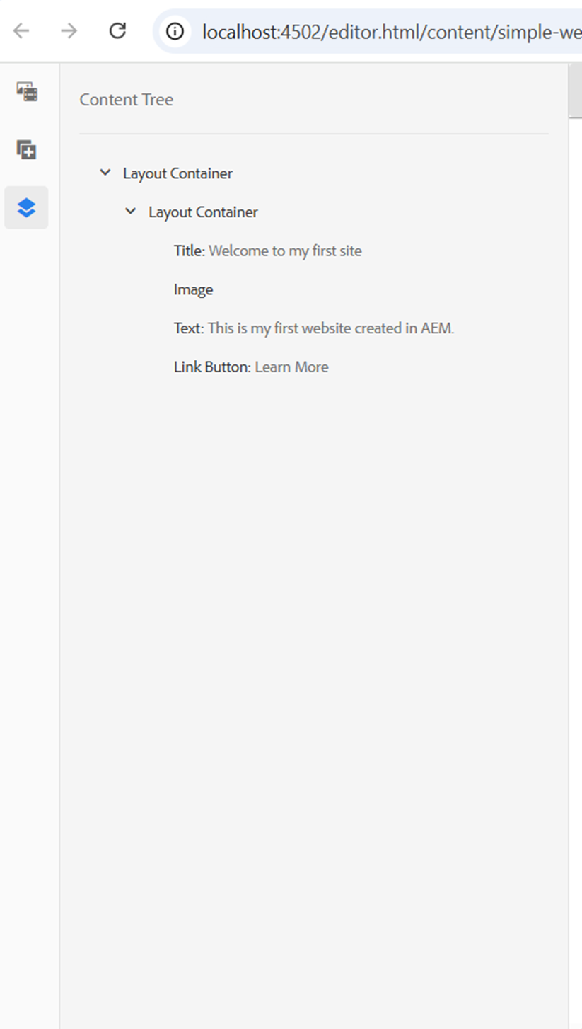 contenttreestructure