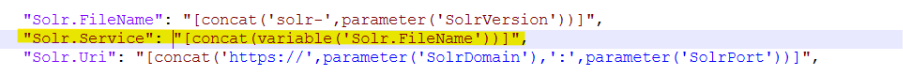 update solr server name