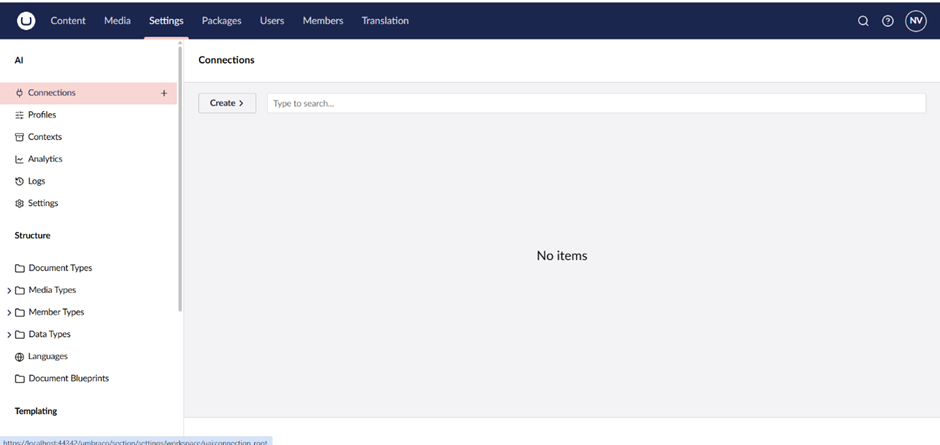 umbraco ai backoffice