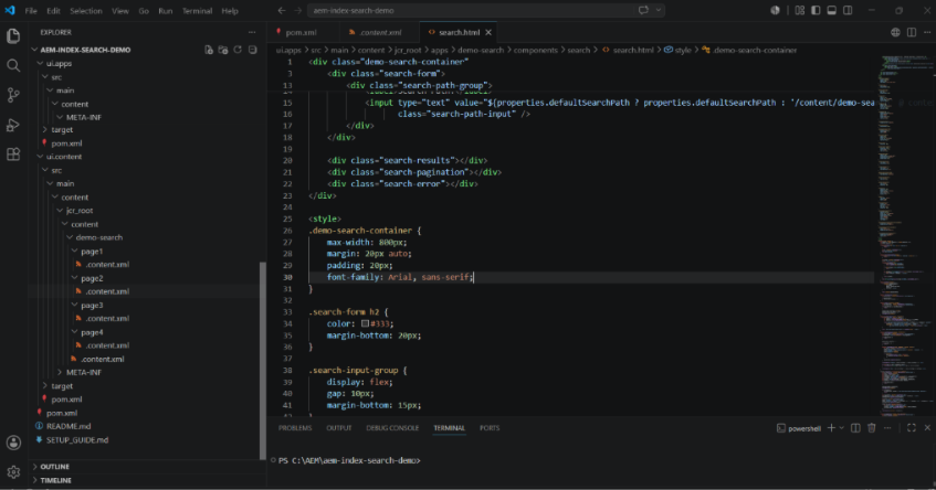 search index architecure